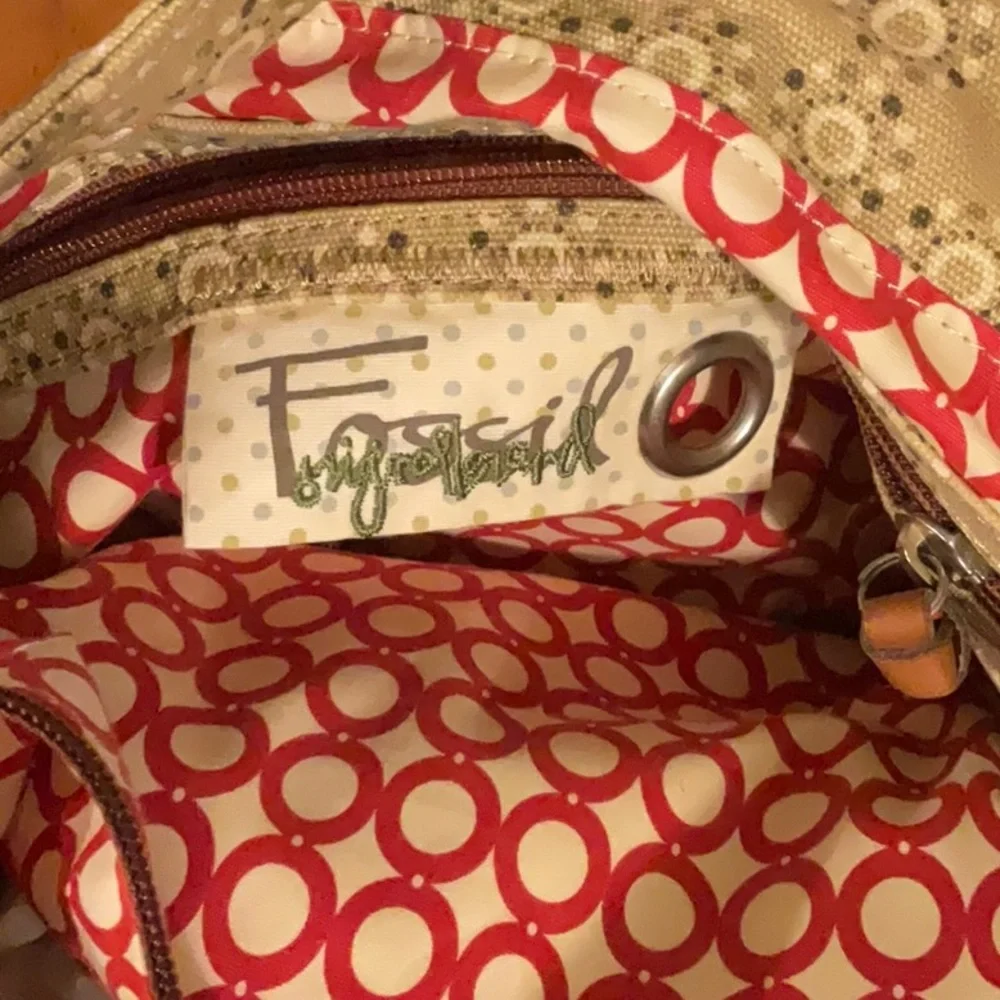 Awesome fossil canvas shoulder bag , special design - Picture 9 of 11